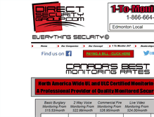 Tablet Screenshot of directsecuritygroup.com